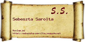 Sebeszta Sarolta névjegykártya